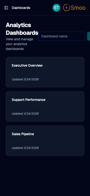 Analytics Dashboard - Mobile